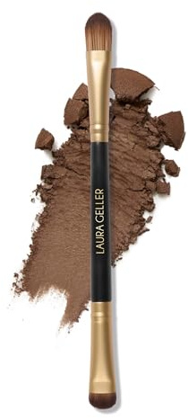 LAURA GELLER NEW YORK Cosmetic Professional Makeup Brushes - Cruelty-Free - 14 Dual-Ended Eyeshadow Brush