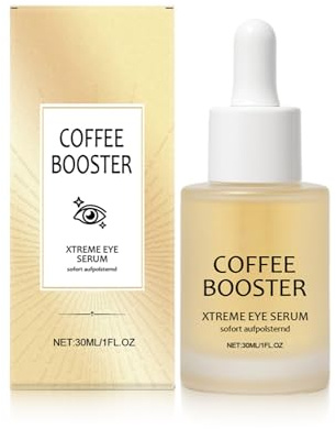Augenpflege-Serum mit Koffein, eye caffeine booster, vegan collagen eye serum, gegen geschwollene Augen & dunkle Ringe, natürliche Kosmetik für strahlenden Blick, 30 ml