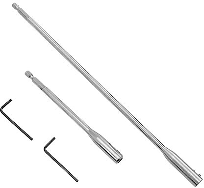 HOMSFOU Juego de Extensiones de Brocas 150/300Mm Accesorios de Taladro Rápido Herramienta Manual de Alta Resistencia Compatible Brocas de Pala para Madera 4 Piezas