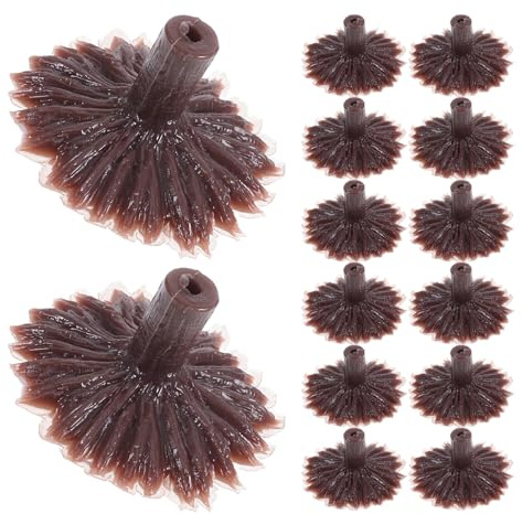 KONTONTY Supporto per Alberi Artificiali Base Marrone in Plastica 50 Pezzi Design Realistico e Montaggio Fai-da-te Regolabile per Progetti Creativi ed Esposizioni