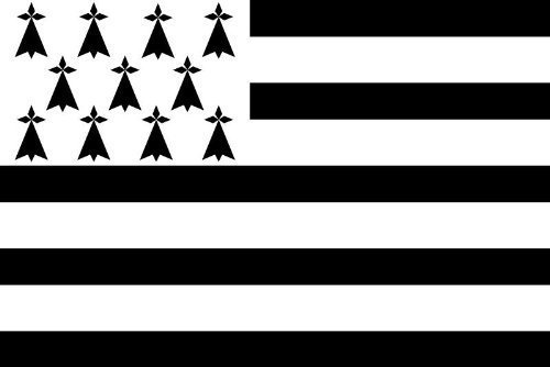 Drapeau BRETAGNE - Breton - Region Française - France - 150 X 95 cm