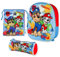 Paw Patrol Kindergartenrucksack Jungen 3D, Turnbeutel und Stiftebox Schulrucksack Jungen und Mädchen, Rucksack Kinder, Rucksack Kindergarten Set, Kinderrucksack Kita Kleinkind Schulanfang