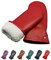 AKAROA ESTD 2019 Lederhandschuhe Damen SUE, Fäustling, italienisches Leder, Futter aus original Neuseeland Lammfell, rot, M/L - 8