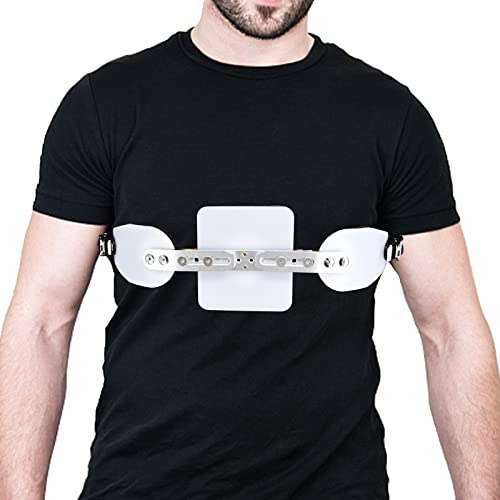 Shuyan Jiao Soporte de ortesis de pectus carinatum, soporte de ortesis de pecho de paloma, soporte médico ajustable para costillas de pectus excavatum, soporte de ortesis valggus (para adultos)