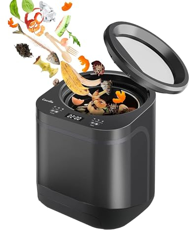 Huanyu Composteur électrique de déchets de Cuisine Broyeur de déchets de Cuisine Intelligent avec fenêtre Visible Composteur électrique à Cycle Alimentaire 3L