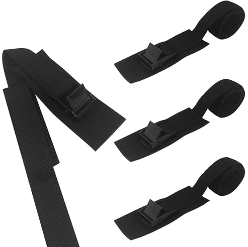 Rseuphiee Cinghie di Fissaggio, Cinghie a Cricchetto Regolabili, Cinghie di Tensione di Tensione con Fibbia, Cinghie di Fissaggio Corte, per il Fissaggio di Motocicli/Telai per Biciclette/Bagagli