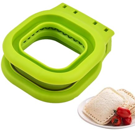 per sandwich, taglierino e sigillante, a forma di sandwich | Taglierina per sandwich tascabile quadrata,Tagliapasta multifunzione per il pranzo senza croste