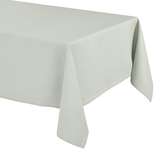 BEAUTEX Lina Tischdecke Elegante Leinenoptik, eckig 110x160, Salbeibeige