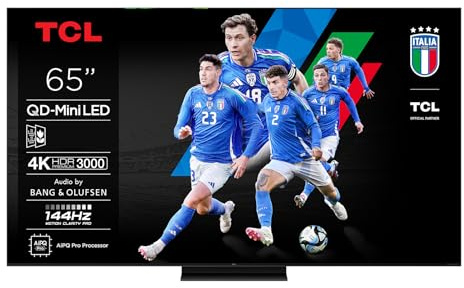 TCL TV LED 4K QD Mini Pro 144Hz 65C79K 165 cm avec Google et système sonore Bang & Olufsen