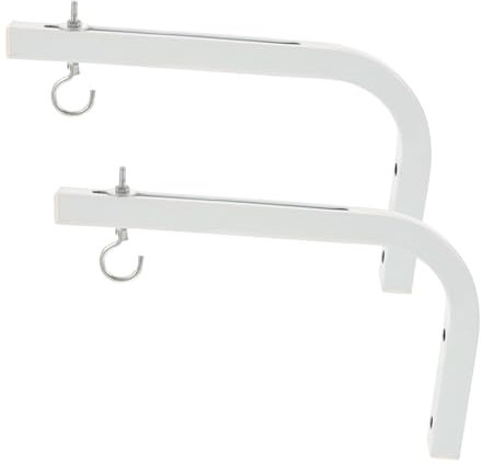 SHINEOFI 1 Paire Support de Plafond pour Écran de Projection Fixation Murale Shaped Installation Simple Stable pour Maison Bureau Salles de Classe