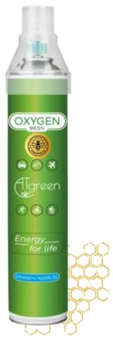 ATgreen O₂ O₂ 14L – Aromaterapia Varianti: Erbal, Propoli, Citrus Mix – Ossigeno fresco per casa, viaggio e sport – Dosi di ossigeno – Preparazione di ossigeno (Propoli)