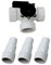 Miganeo® 3-Wege-Ventil Ø 32/38 mm - Schlauchanschluss für Pool 060025GH,Mehrfarbig