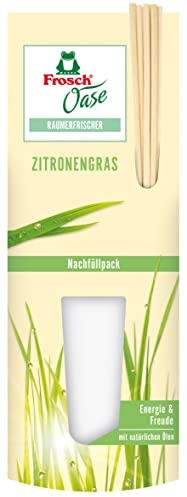 Frosch Oase Raumerfrischer Zitronengrasfrische Nachfüllpack, 2er Pack (2 x 90 ml)