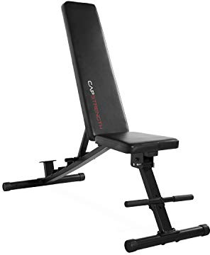 CAP Barbell Multi Purpose Adjustable Utility Bench, Black (FM-CS904BK)
