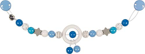 Heimess 765050 - Catena per Carrozzina Blu, Grigio, Bianco con Clip, Mista