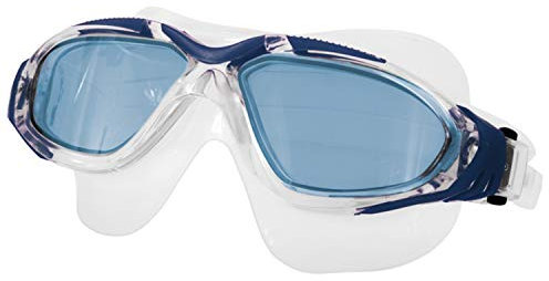 Aqua Speed Schwimmbrille Damen & Herren | UV Swim Goggles | Schwimmmaske 180° Panoramablick | Freiwasser | Pool | Marine | getönte Linse | Bora