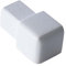 Dalsys Endstück für Fliesenschiene Quadratprofil Aluminium (eloxiert) Weiß 10mm, Fliesenprofil