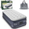 Green Haven Raised Single Air Bed with Built-in Electric Pump – Self-Inflating Blow-Up Mattress with Storage Bag – Waterproof & Durable Camping Air Mattress for Indoor & Outdoor Use
