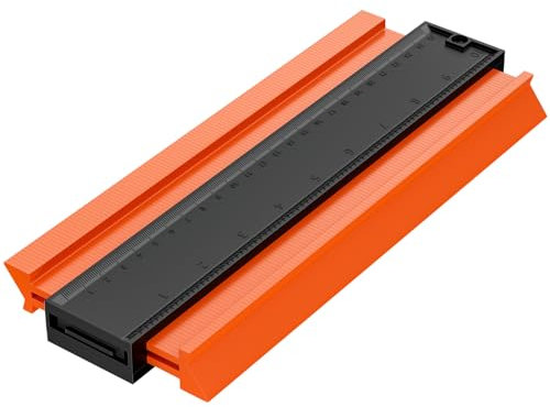 Relota Color Naranja Medidor Contornos, Laminada Marcado Copiador Profesionals, Copia Medición Laminados, Irregular Calibrador Perfil, Duplicador Formas Precisa con Graduaciones, para Cortar Medidas