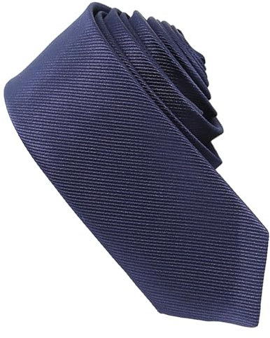 peiqiup Cravate Classique (150 * 5cm), Cravate Homme, Cravate pour Hommes Faite à la Main, pour Mariage Cravate d'affaires Formelle, Compris Boîte, Bleu