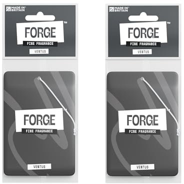 Creed Car Air Freshener for Men - Luxury Ventus Perfume - Long Lasting Scent Accessories and Smelly Odour Eliminator - Fresh Smell and Scents, Hanging Auto Deodoriser - Premium UK Aroma - 2 Pack