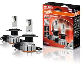 Osram NIGHT BREAKER LED START H4, LED-Fern- und Abblendlicht mit Straßenzulassung, bis zu 230% mehr Helligkeit, 6000 K, 12 V