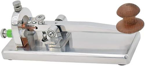 Clé morse CW pour radio jambon, clé télégraphique en acier inoxydable, clavier CW manuel pour communication par code Morse