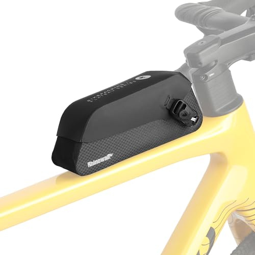 Rhinowalk överrörsväska för cykel – vattentät ramväska med magnetlås för racercykel mountainbike (0,6 l)