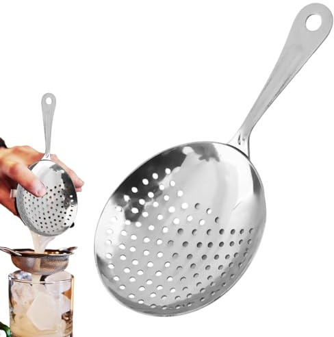 Drink A Filtro - Cucchiaio Setaccio, Filtro Da Cocktail, Cucchiaio Da Bar In Acciaio Inossidabile, Strumento Per Liquido Da 6,5x3,07 Pollici Per La Preparazione Di Bevande A Casa Che Mescola I