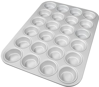 Fat Daddio's Anodized Aluminum Mini Muffin Pan, 11.2 x 15.8 Inch