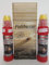 Fidibusse Brunner Geschenkdose 50 Stück Ofenanzünder Grillanzünder Anzünder + Kaminglas Reiniger Gel mit Bürste, 2 Flaschen á 200ml