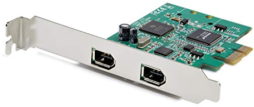 StarTech.com 2 Port PCI Express FireWire Card - 1394a Firewire - TI TSB82AA2 Chipset - Windows & Mac Compatible (PEX1394A2V2)