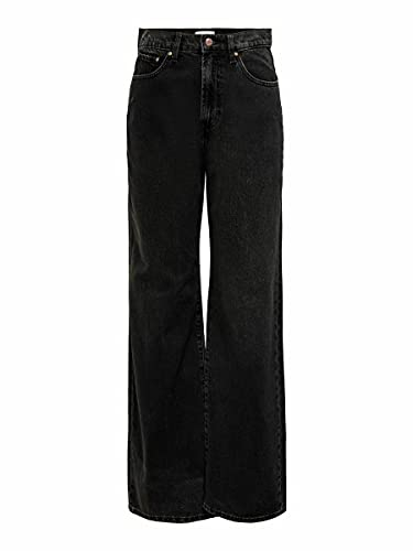 ONLY Female Jeans mit weitem Bein ONLHOPE Hohe Taille Weiter Beinschnitt Jeans