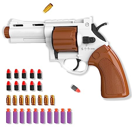 Pistolet Jouet, Revolver Jouet Mousse Enfant, Pistolets Jouets pour Garçons de Plus de 14+ Ans, Modèles de Jouets Pistolet éducatifs