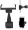 Golf Phone Holder Clip, 360° Rotation Portable Cell Phone Golf Swing Recording Stand Durable Phone Stand Golf Cart Mount Cell Phone Holder Golf Bracket Support for Alignment Stick Training Aids(Black)