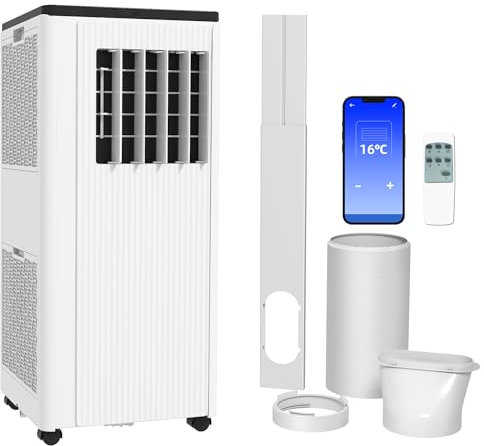 HOMCOM 9,000 BTU Portable Air Conditioner with App Control, Sleep Mode