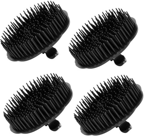 4 Pièces Brosse de Massage Shampooing Peigne pour Cuir Chevelu - Masseur de Tête et Cheveux