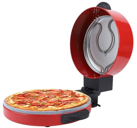 Four à Pizza Électrique 1800W d'Intérieur - Plaque de Cuisson sur Pierre pour Steaks et Hamburgers