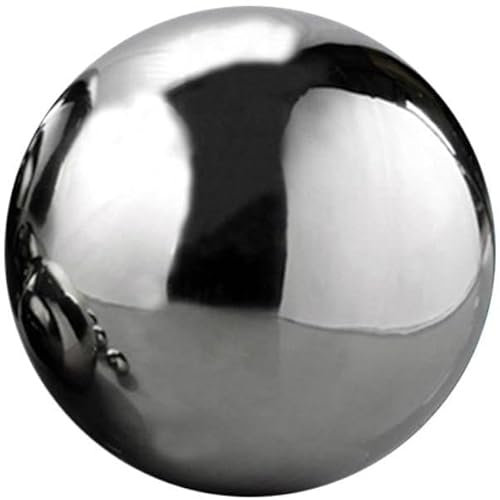 Boule d'observation en acier inoxydable, boule creuse polie miroir, sphère de jardin, globe flottant pour étang sans couture, pour décoration de jardin (30 cm)