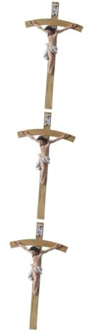 Ciieeo 3pcs Catholic Wall Cross Decorative Gothic Resin Cross Ornament Crucifix