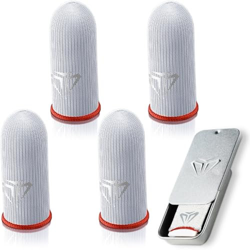 KUMSODE 4 Stück Gaming Finger Sleeves Handy-Gaming Fingersleeves Für Pro Mobile Gaming PUBG Finger Sleeve Finger Sleeve Gaming PUBG Mobile Gaming Finger Sleeve