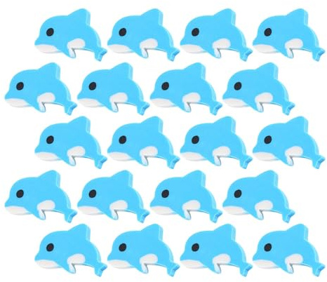 Roleader Gommes à Effacer d'animaux d'eau Salée Lot de 20 pour Garçons et Filles Décorations de Bureau et Récompenses Scolaires