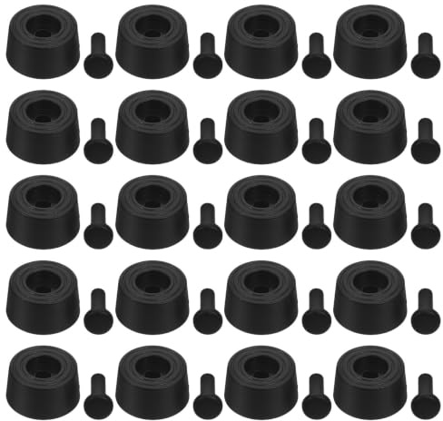 Generic 50 St Anti-vibrationsdämpande Datorchassifötter för Panelhål Non-slip PE Fotskydd för Gaming Desktop PC Hölje Enkel Snap-in Installation och Stabilt Stöd