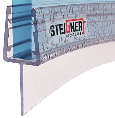 STEIGNER Duschdichtung, 80cm, Glasstärke 6/7/ 8 mm, Vorgebogene PVC Ersatzdichtung für Runddusche, UK10