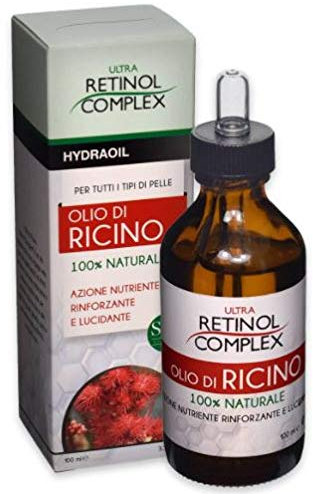 Olio di Ricino 100% Naturale Azione multifunzionale 100 ml | Ultra Retinol Complex HIDRAOIL SPA