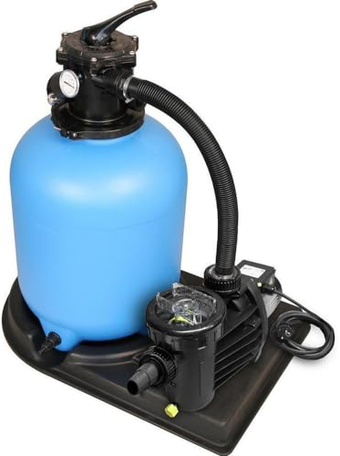 SAXONICA Sandfilteranlage Trend Top Ø 500 mm I 6-Wege-Ventil I Speck Badu Magic 11 I bis 56 m³ Wasservolumen I Pool Filter Sandfilter