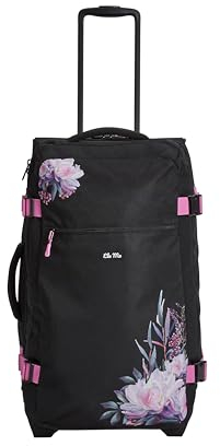 Ela Mo Reisetasche mit Rollen - Reisen mit Leichtigkeit - 78 Liter - Stilvolle Damen Rolltasche - Leicht, handlich, nachhaltig (Beauty in Darkness)