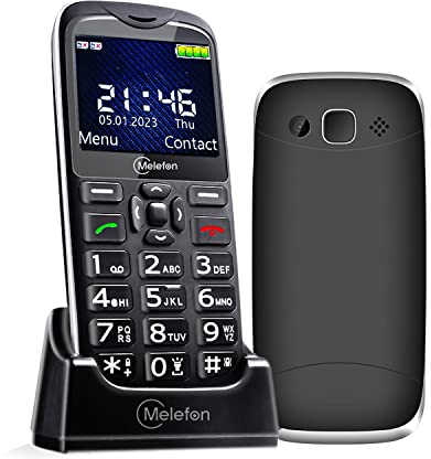 Melefon 4G Handy für Senioren, Seniorenhandy mit großen Tasten,SOS-Taste, Dual SIM, 1600 mAh Akku mit Langer Standby-Zeit