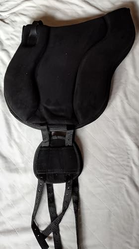 German Riding Reitpad Free Full schwarz Anatomisch geformt Reitpad Dicke Schaumstoffpolsterung mit Haltegriff Rutschhemmende Unterseite