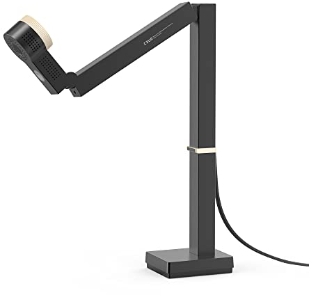 CZUR Fancy S Pro 4K USB-Dokumentenkamera & 12MP Webcam mit LED-Licht und Mikrofon, bis zu 60 fps, Autofokus, für Fernunterricht, Live-Streaming, Webkonferenz, für Mac und Windows